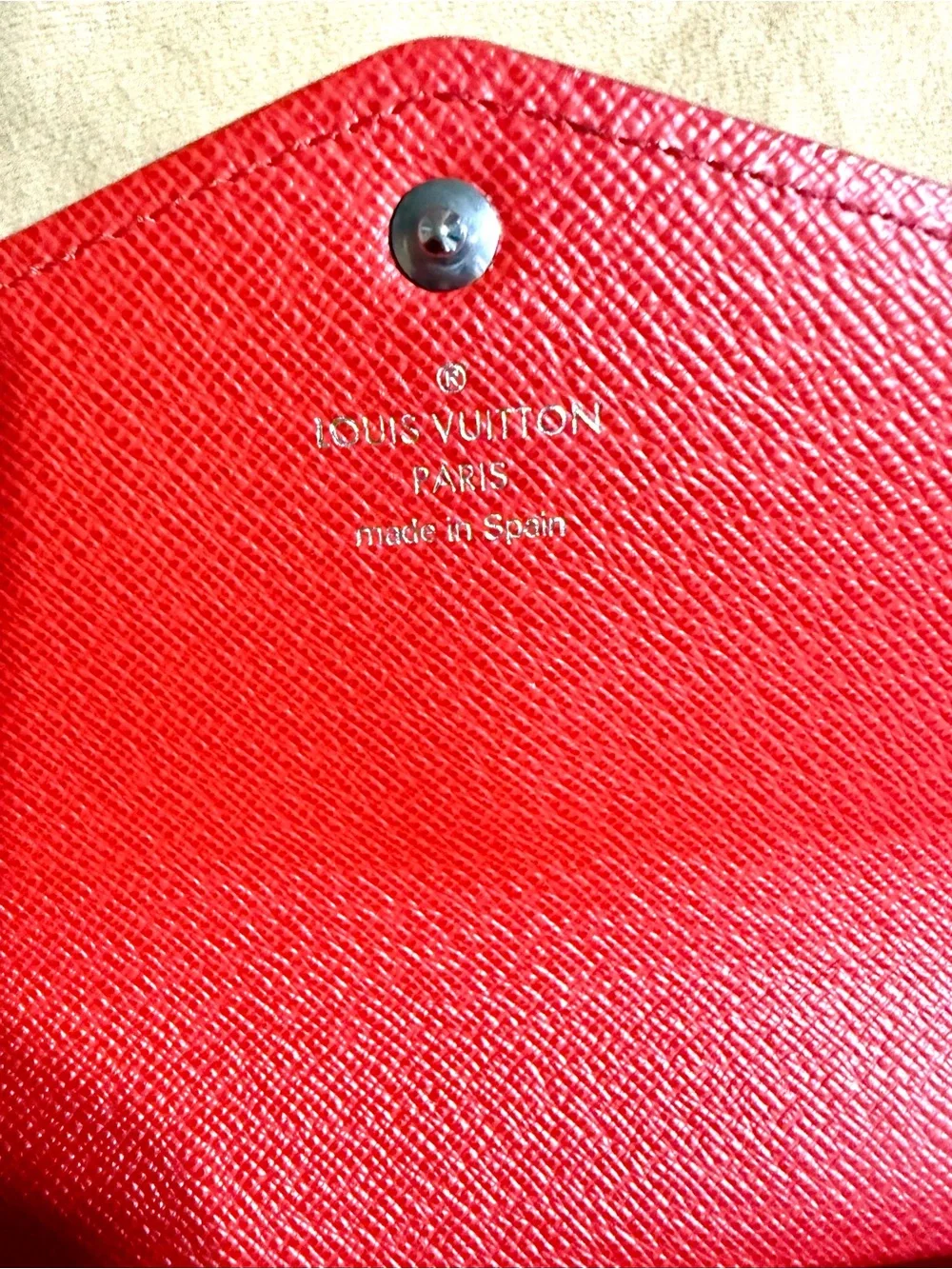 Louis Vuitton bright red